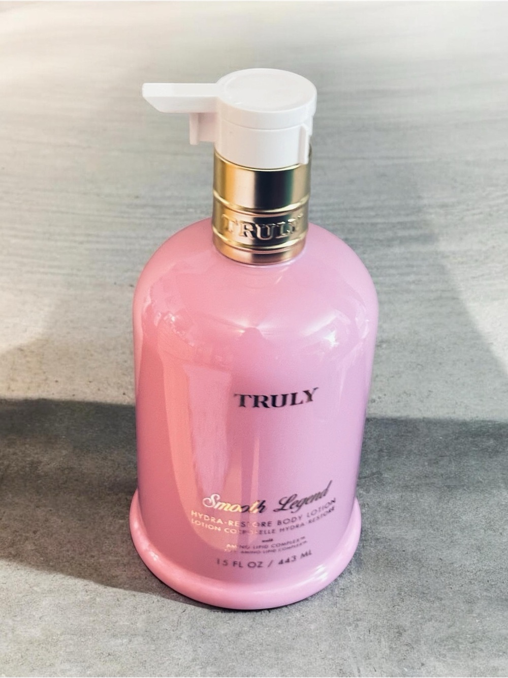 TRULY Pink Smooth Legend Hydra-Restore Body Lotion Pump